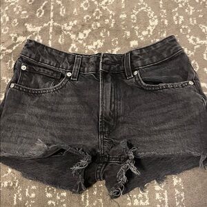 Garage Dark Gray Denim Shorts